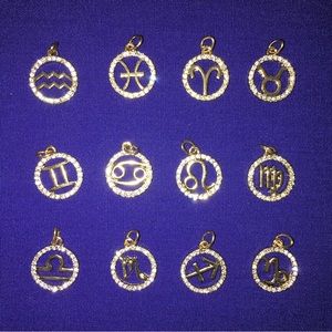 Diamond Astrology Zodiac Charm
